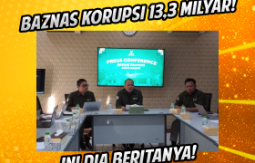 BAZNAZ Korupsi 13,3 milyar rupiah